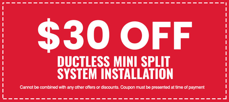 Discount on Ductless Mini Split AC Systems